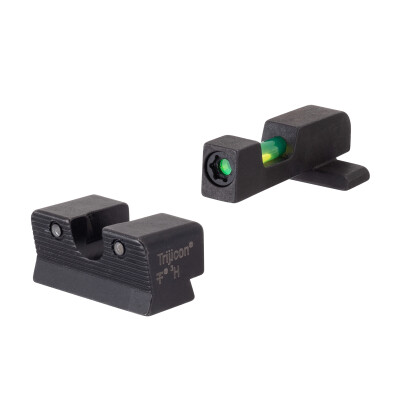 Trijicon DI Night Sight Set Springfield XD-S Dual Illumination Green Tritium and Fiber Optic Black