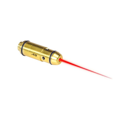 LaserLyte Trainer Pistol Cartridge Laser Trainer .40 S&W Three 377 Batteries 3000 Shot Life Chamber Install Brass LT-40