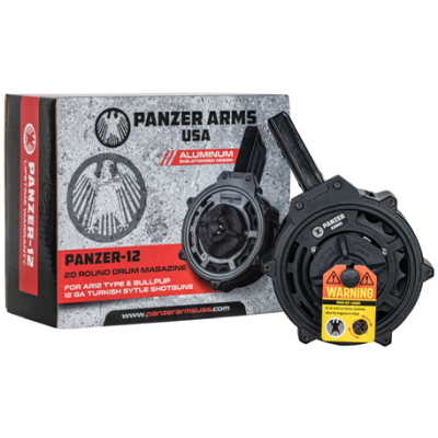 Panzer AR-12 12 Gauge Aluminum Magazine 20 Rounds Black