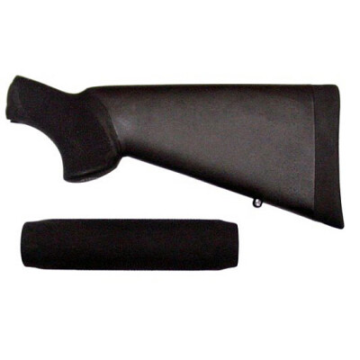 Hogue Mossberg 500 Overmolded Stock With Forend Kit Synthetic Matte Black