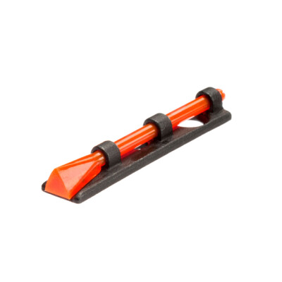 HiViz Front Sight Shotgun Bead Threaded Optic Fiber Family Steel Black PM2003