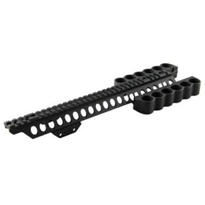 Mesa Tactical SureShell Side Saddle Six Rounds Per Side with Rail 13" Black Kel-Tec KSG 12 Gauge 93000