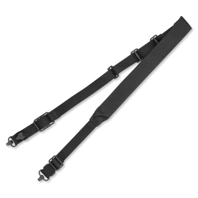Blue Force Gear Padded Vickers 2 to 1 Sling Red Swivel Acetal Adjuster and Hardware Nylon Black VCAS-2TO1-RED-200-AA-BK