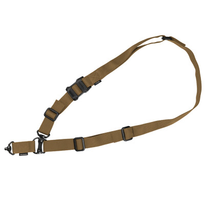 Magpul MS4 QDM One/Two Point Sling Proprietary Weave 1-1/4" Wide Nylon Webbing/Anti Chafing Comfort NIR Treatment Coyote Brown