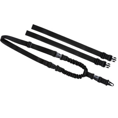 Tac Shield Shock Sling II Single Point Tactical Sling 1.25" Width Black T6050BK