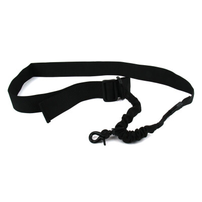 TacFire Single Point Double Bungee Rifle Sling Snap-On Clip Black SL001B
