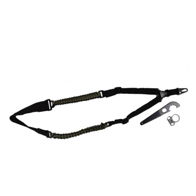 The Outdoor Connection Tactical Paracord Sling With Installation Kit Black