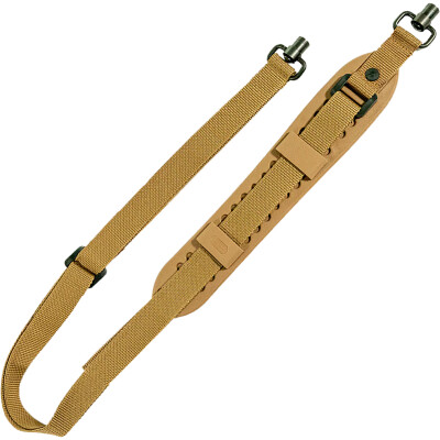 The Outdoor Connection Super Grip Sling with Push Button QD Swivels Coyote Brown