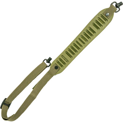 The Outdoor Connection Super Grip Sling with Push Button QD Swivels Green