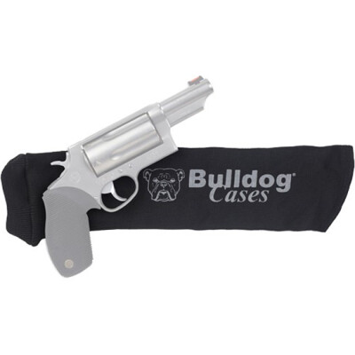Bulldog Cases Gun Sock Handgun 14"x4" Cotton Knit Black