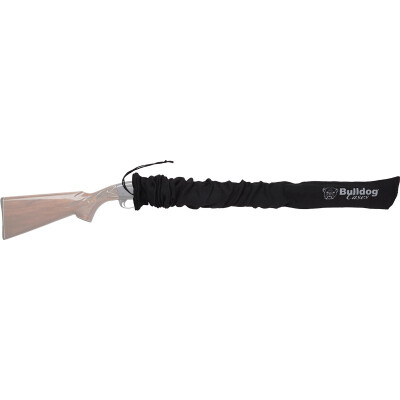 Bulldog Cases Gun Sock Scoped Rifle or Shotgun 52"x4" Cotton Knit Black