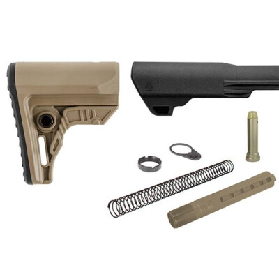 Leapers UTG PRO USA Made AR-15 Ops Ready S4 Mil-spec Stock Kit FDE