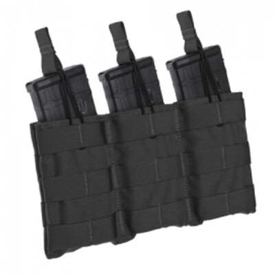 Tac Shield Triple Speed Load AR-15 Rifle Magazine Pouch 1000D Nylon Black T3508BK