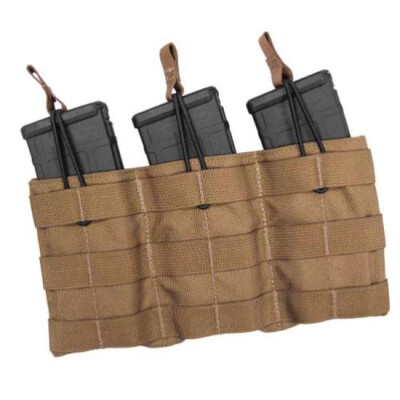 Tac Shield Triple Speed Load AR-15 Rifle Magazine Pouch 1000D Nylon Coyote Tan T3508CY