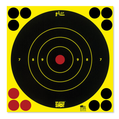 Pro-Shot Splatter Shot 8" Round Bull's-eye 6 Pack
