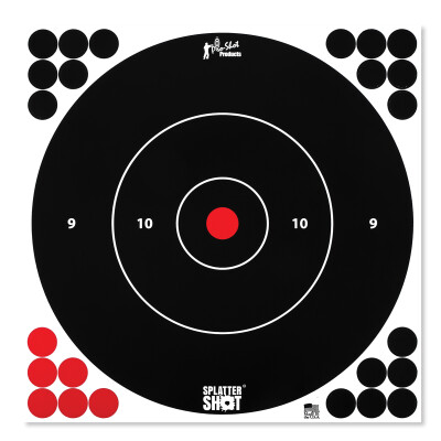 Pro-Shot Splatter Shot 12" White Bull's-eye Target 