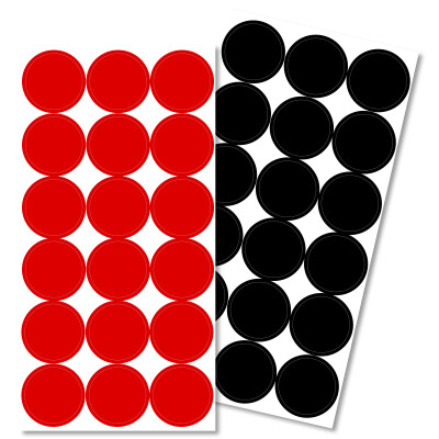 Pro-Shot Splatter Shot 1" Repair Paster Red and Black
