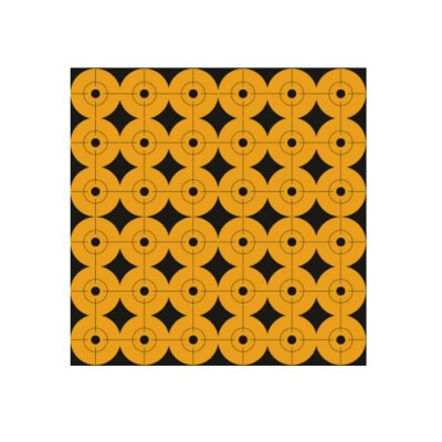 Pro-Shot Splatter Shot Peel & Stick 1" Target Dots 36 Dots Per Sheet 10 Pack Orange