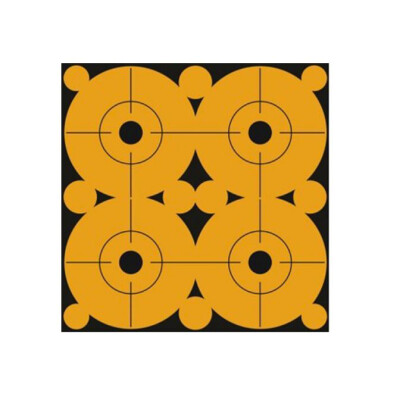 Pro-Shot Splatter Shot Peel & Stick 3" Target Dots 4 Dots Per Sheet 10 Pack Orange