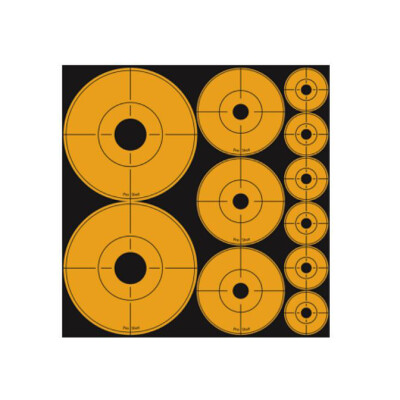 Pro-Shot Splatter Shot Peel & Stick Assorted Target Dots 10 Pack Orange