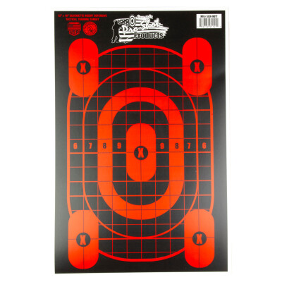 Pro-Shot 12"x18" Silhouette Insert Defensive Tactical Training Target Four Pack