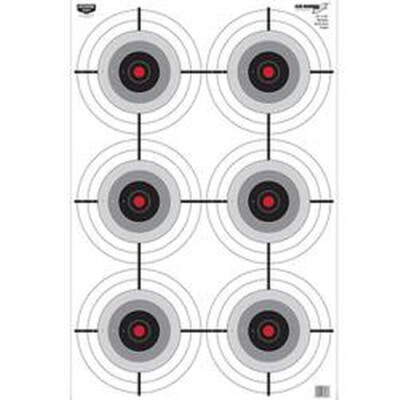Birchwood Casey Eze-Scorer "Multiple Bull's Eye" Paper Target 23.00"x35" Black and Yellow 5 Pack 37037