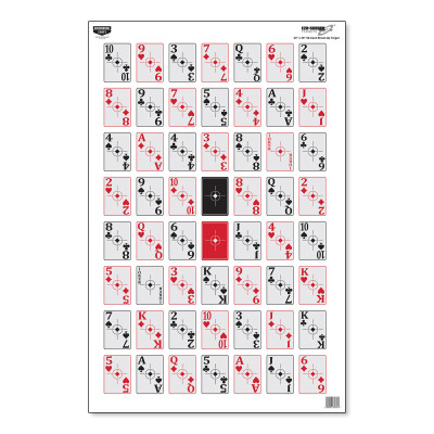 Birchwood Casey Eze-Scorer "52-Card Shoot-Up" Target