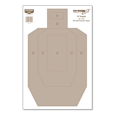 Birchwood Casey Eze Scorer IPSC Practice Paper Target