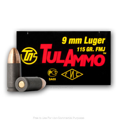 Tula 9mm 115gr FMJ Ammo For Sale