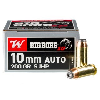 Winchester Big Bore 10mm Auto Ammunition 20 Rounds SJHP 200 Grains