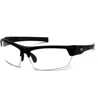 Pyramex Safety Products Tensaw Eye Protection Safety Glasses with Clear Lenses and Black Frames VGSB310T