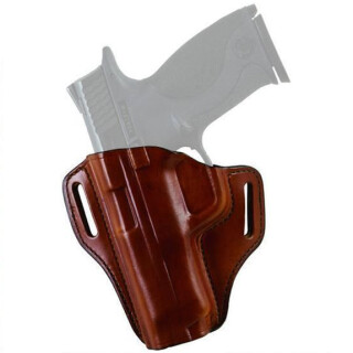 Bianchi Model 57 Remedy 1911 5" Government Belt Slide Holster Left Hand Leather Plain Tan 25017
