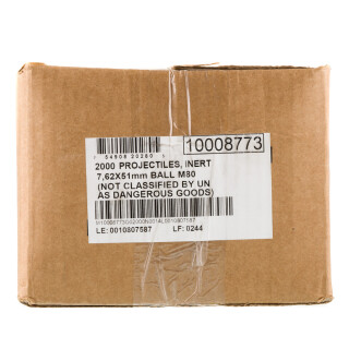 Magtech 7.62 Caliber Bullets .308” Diameter 147 Grain Full Metal Jacket -2000