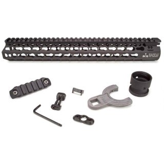 BCM GUNFIGHTER AR-15 ALPHA Rail Handguard 13" Keymod Aluminum Black BCM-KMR-A13-556-BLK 