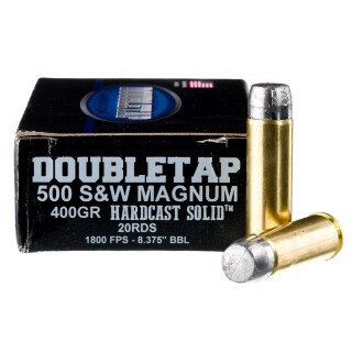 DoubleTap .500 S&W Ammunition 20 Rounds WFNGC Hardcast 400 Grain