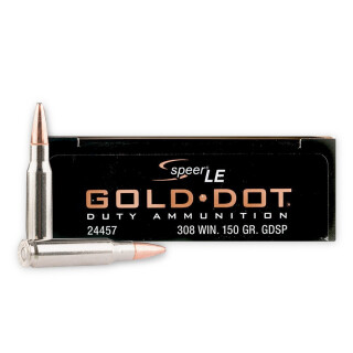 Speer Gold Dot .308 Winchester Ammunition 500 Rounds SP 150 Grain