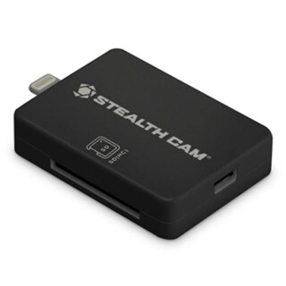 Stealth Cam Memory Card Reader for IOS Devices with On the Go USB Functionality Matte Black STC-SDCRIOS