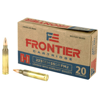 Hornady Frontier .223 Rem Ammunition 500 Rounds FMJ 55 Grain