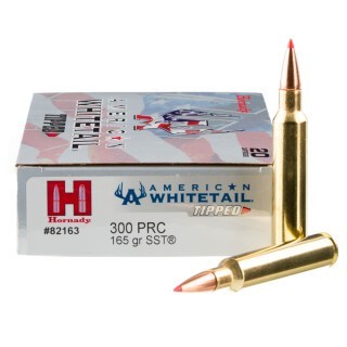 Hornady American Whitetail Tipped .300 PRC Ammunition 20 Rounds SST 165 Grains