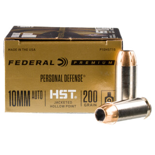 Federal Premium HST 10mm Auto Ammunition 20 Rounds HST JHP 200 Grain