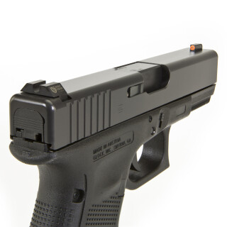 Night Fision Perfect Dot Tritium Night Sight Set for Glock 20/21/29/30/36/40/41 Green Tritium Front/U-Notch Blank Rear Metal Body Black Nitride Finish