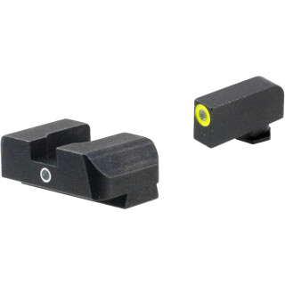 Ameriglo Sight Set for Glock Green Tritium Front Dot with LumiGreen Outline and Green Rear Single-Dot