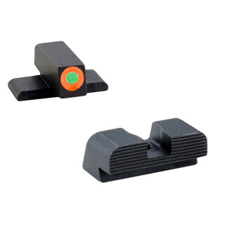 AmeriGlo Hackathorn Tritium Night Sights SIG Sauer P320 #6 Green/Orange Front #8 Rear