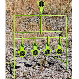 Shooting Made Easy Resetting Reactive Steel Target .22 Caliber Rimfire Only 5 Floating Targets High Visibility