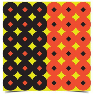 Birchwood Casey Shoot-N-C 1" Black/Orange Targets