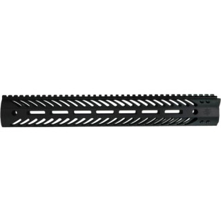 Seekins Precision MCSR V2 M-LOC Rail 15" AR-15 Forend Free Float Handguard Suppressor Compatible Picatinny Top Rail QD Mounts Aluminum Black 10530035