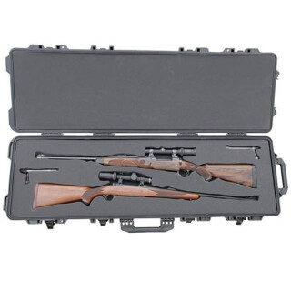 Boyt Harness H51 Double Long Gun Case 53.5"x17.25"x7" Foam Injection Molded Hard Case Black