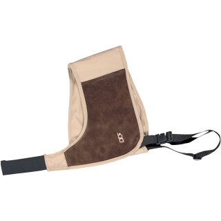Bob Allen Shotgun Absorb-A-Coil Harness Right Handed Recoil Absorbing Shoulder Pad Harness Cotton with Suede and Neoprene Pad Khaki