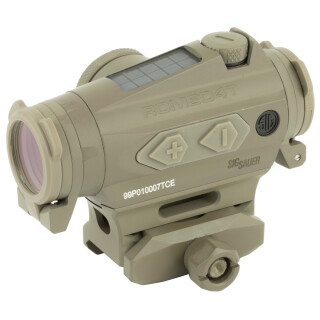SIG Sauer Romeo4T Red Dot Optic Circle Dot Reticle Hex Bolt Mount .50 MOA Adjustment Unlimited Eye Relief CR2032 Battery Flat Dark Earth Finish