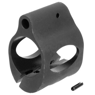Tacfire AR-15 Clamp on Low Profile Gas Block 0.750 Diameter Barrel Steel Anodized Black Finish